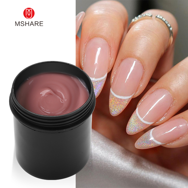 Jelly Builder Nail Gel Natural Skin Color Nude Pink Shade Cream Medium Soft Cover 150ml