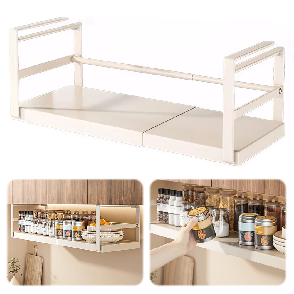 Iron Under Shelf Storage Baskets for Kitchen Pantry Organization