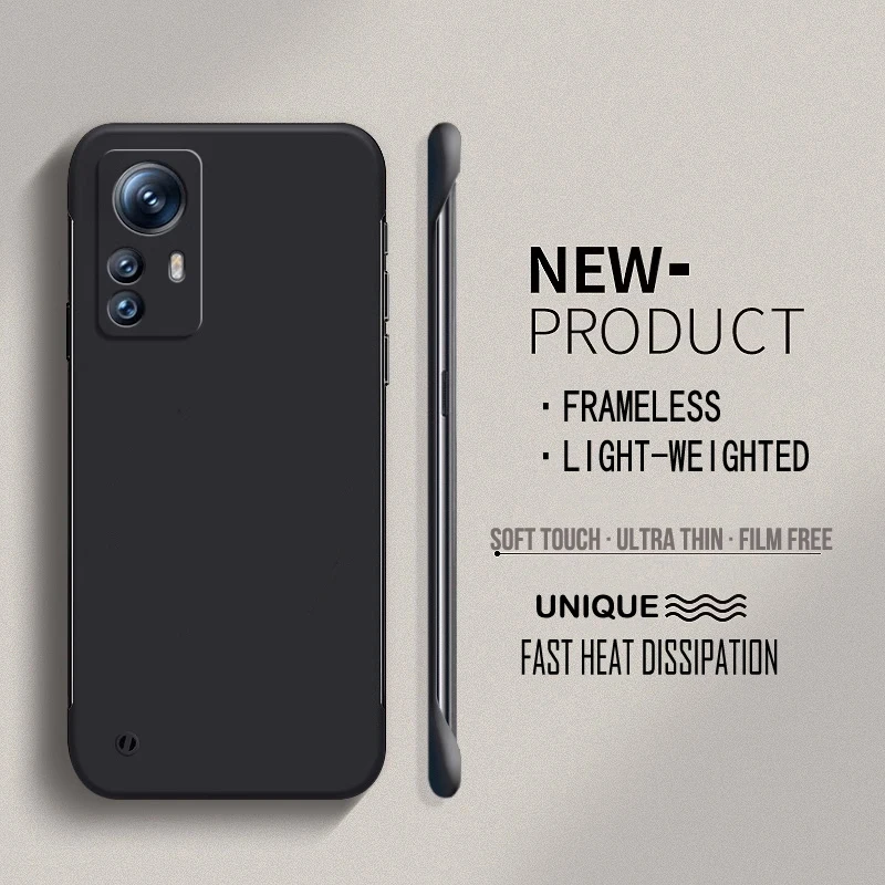 Frameless Hard PC Matte Protective Phone Case - Solid Bumper Shell Cover
