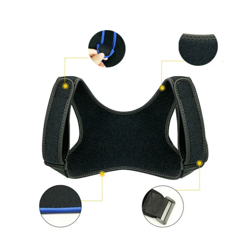 Invisible Back Posture Corrector Trainer Adjustable Shoulder Brace Straight Holder Clavicle Support for Men Women Adult Children 3