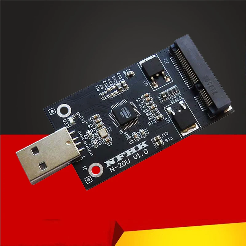 

Переходник mSATA на USB, Внешний чехол mSATA SSD на USB 2,0, переходная плата преобразователя 30*50 m-SATA SSD, жесткий диск для ПК