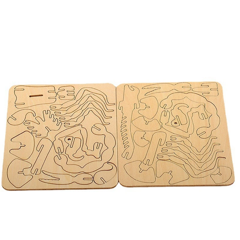 Assemble Model Wooden Jigsaw Puzzle DIY Model Animal Toy Assembly Gift For Children Adult Teens 5