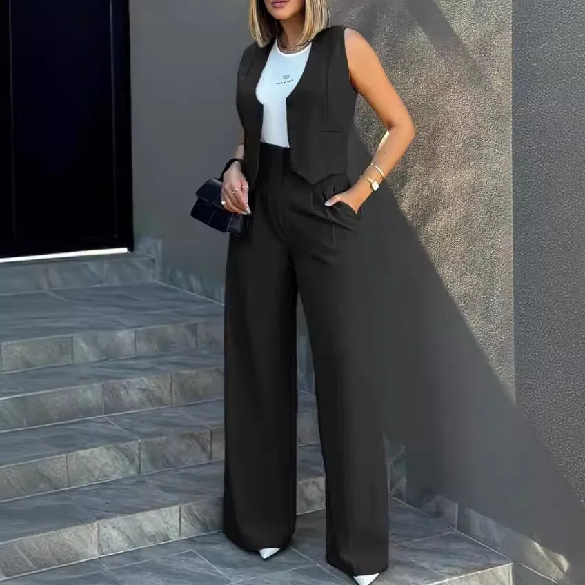 Women Casual Slim Blazer Pant Sets