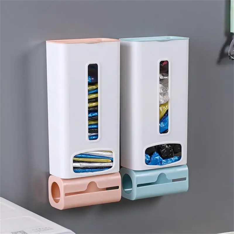 

Punch-Free Garbage Bag Storage Box Put Collector Wall-Mounted Kitchen Convenient Bag Removable Sorting Box