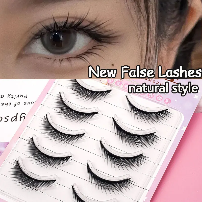 5Pairs Manga Lashes Fox Eye False Eyelashes Cat Eye Lashes Anime Eyelashes  US