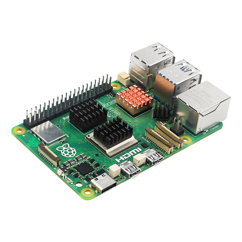 Raspberry Pi 5 Heat Sink Copper Aluminum Heatsinks Passive Cooling Pad with Self