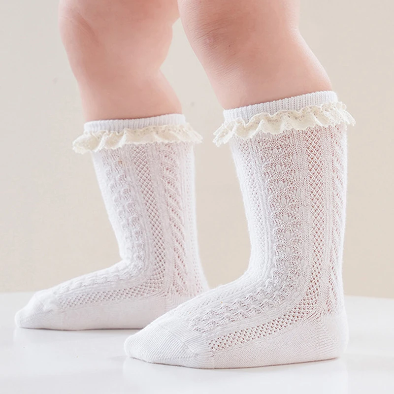 Adorable Infant Girls Ruffle Socks Perfect for Special Occasions like Baptisms Birthdays and Family Photoshoots