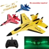 RC Plane SU35 2.4G With LED Lights Aircraft Remote Control Flying Model Glider Airplane F22 FX820 FX620 FX622 A380 EPP Foam Toys 1