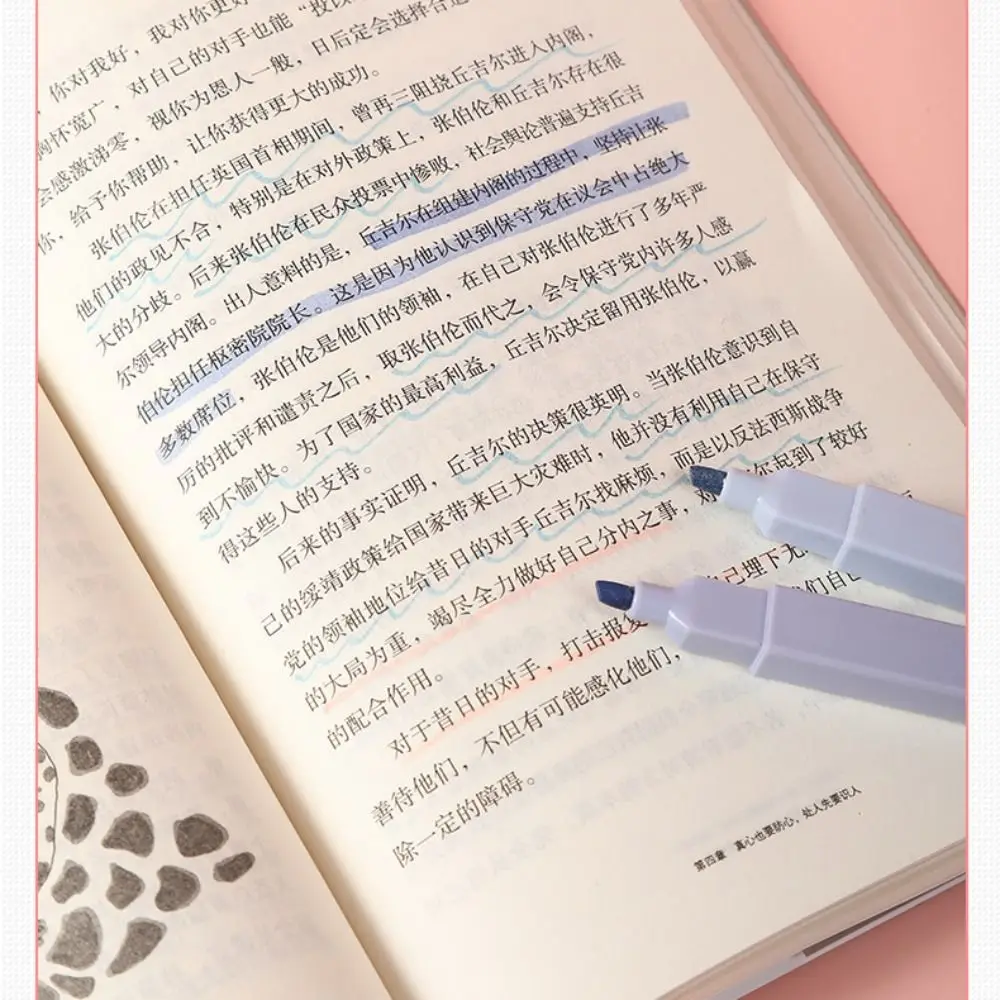 이중 및 단일 헤드 하이라이터 펜, 문구 용품, 파스텔 하이라이터, 형광 컬러 마커, 쓰기 펜, 12 색