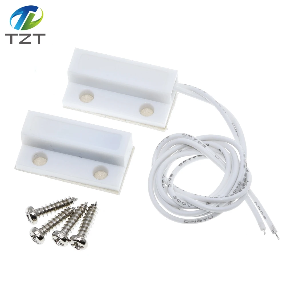 TZT 1/3 Paar MC-38 MC38 Verdrahtetes Tür-Fenstermodul 30 mm Draht, zufällig verlängern, Magnetschalter, Hausalarmsystem für Arduino