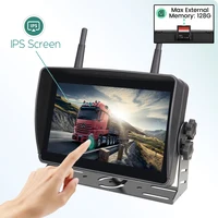 Wireless 7'' AHD Digital Touch Screen DVR Record IR Night Vision Reverse Backup Camera 4CH WiFi Monitor For Truck/Trailer/Bus/RV - Image 2