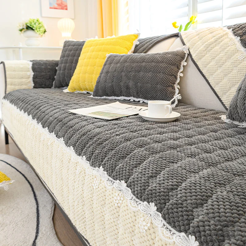 

New Corduroy Sofa Mat Hot Selling All-season Universal Seat Cushion with Anti Slip Properties Full Coverage Sofa Cover