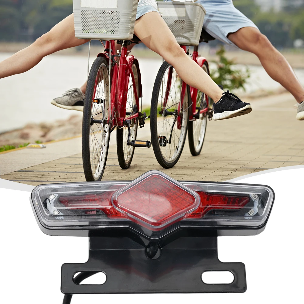 

1pc Bicycle Taillight Cycling Accessories E-bike Taillight Turn Signal Rear Rack Lamp Light 12V/36V-60V