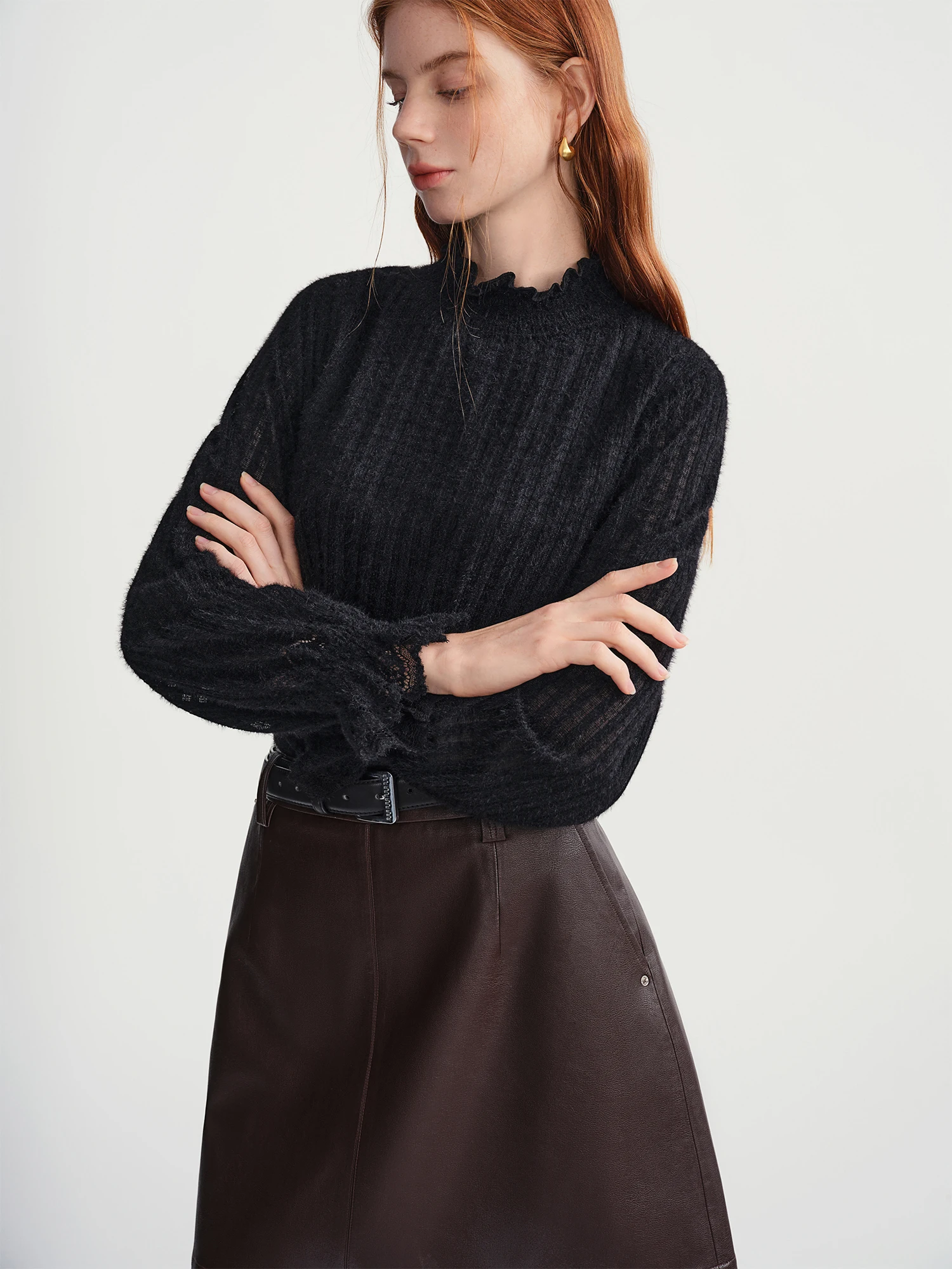 DUSHU Gentle Bottoming T-shirt Women, Top Loose All-match Elegant Ladies - Uniqwear