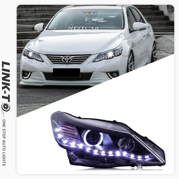 

For Toyota Reiz 2011-2013 Headlight Assembly Modification Lens Angel Eye LED Daytime Running Light Xenon Lamp