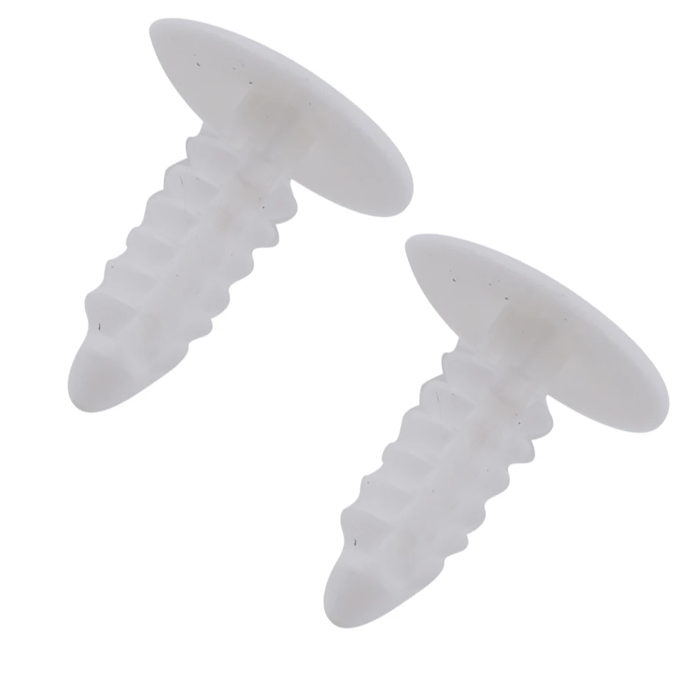 

60pcs Clips Car Plastic Rivets Fasteners Door Trim Panel Clips White For Motorcycle Buses Cars Truck Caravans Panel