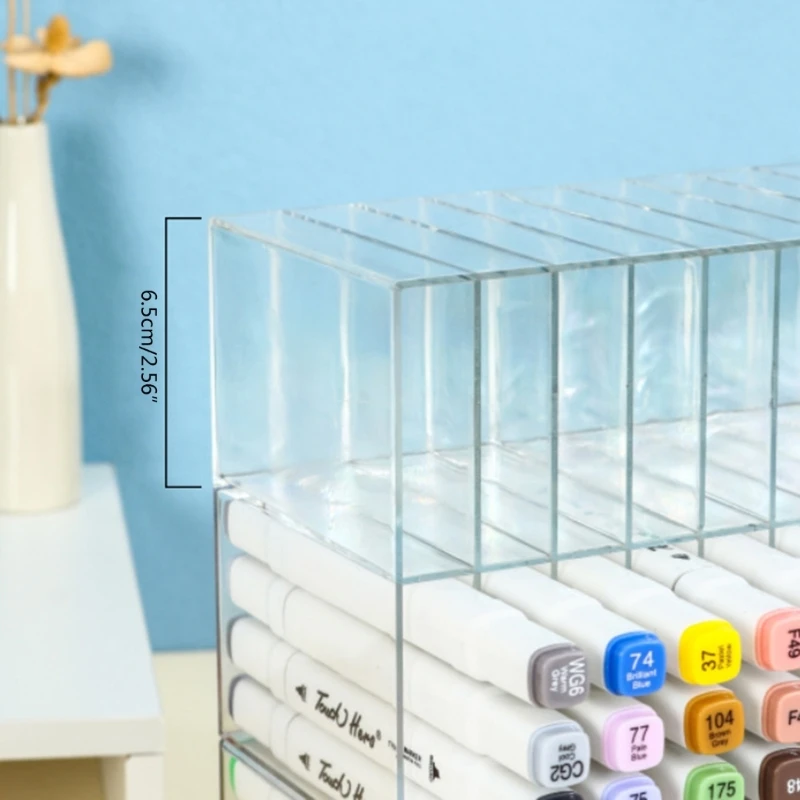 Pencil Holder Large Capacity Desktop Marker Pen Holder Marker School Office Supplies LX9A