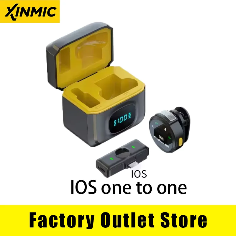 ميكروفون XinMic J6 اللاسلكي Lavalier ذو طية صدر السترة وإلغاء الضوضاء وميكروفون صغير مباشر iPad وAndroid Type-C للهاتف ومقابلة تسجيل خارجية للكمبيوتر الشخصي