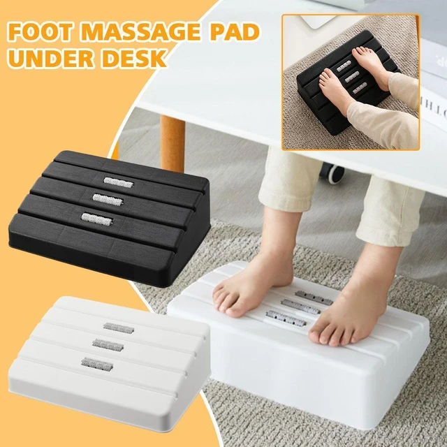 6 Height Foot Rest-- Non-Skid Roller Back Relief Slanted Pouf