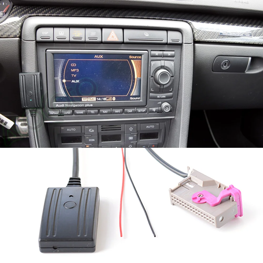 Adattatore Bluetooth Per Audi RNS-E | Streaming Audio Senza Fili | Aux-in Per Auto Pi&ugrave; Vecchie