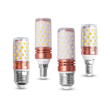 LED 전구 E14 LED 캔들 라이트 전구, E27 테이블 옥수수 램프, LED 3W, 6W, 9W, 12W, 15W, 봄빌라 샹들리에 조명, 240V, 220V