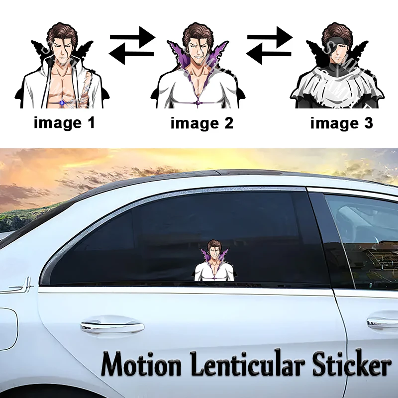 

BLEACH Aizen Sousuke Motion Car Stickers Anime Waterproof Decals for Laptop,Refrigerator,Suitcase,Wall,Etc Toy Creative Gift