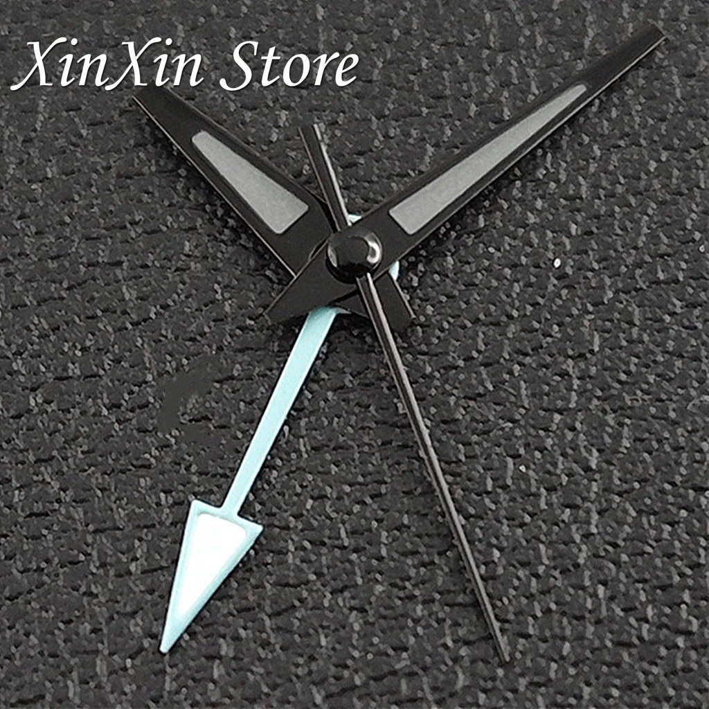 Silver Red High Quality GMT Watch Hands with C3 Green Luminous Needles