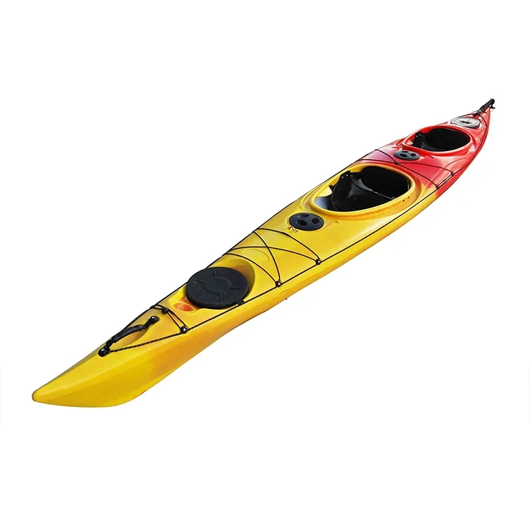 

17FT OUTDOORS 2 Persons Double Sit In Sea Kayak With Rudder Pick Up At The Port