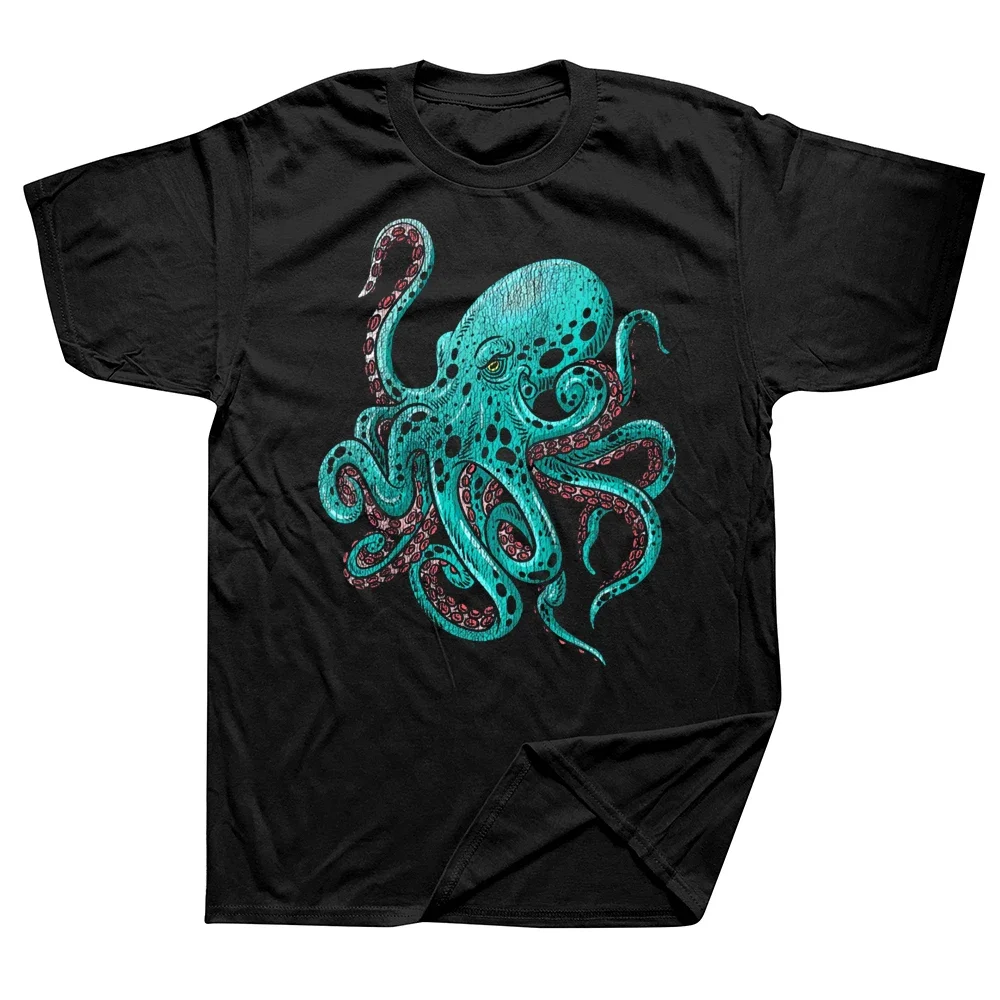 YOUTHBATH★男女兼用★Octopus Graphic T-Shirt 半袖Tシャツ Funny Octopus Design T Shirts Graphic Cotton Streetwear