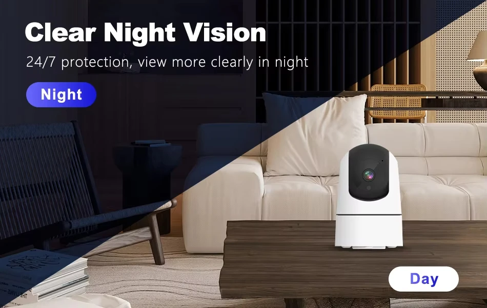 clear night vision wireless ip camera image