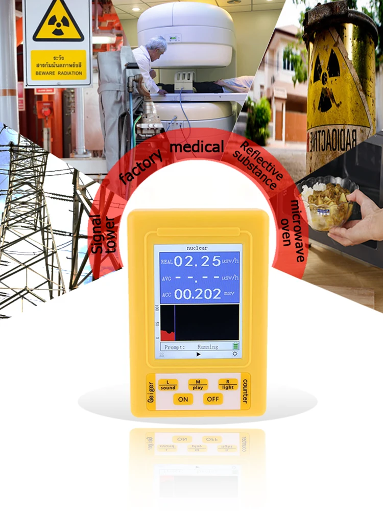 HOT SALE BR-9C Handheld Digital High Precision Radiation Detector for Professional Geiger Counter Type Dosimeter Tester