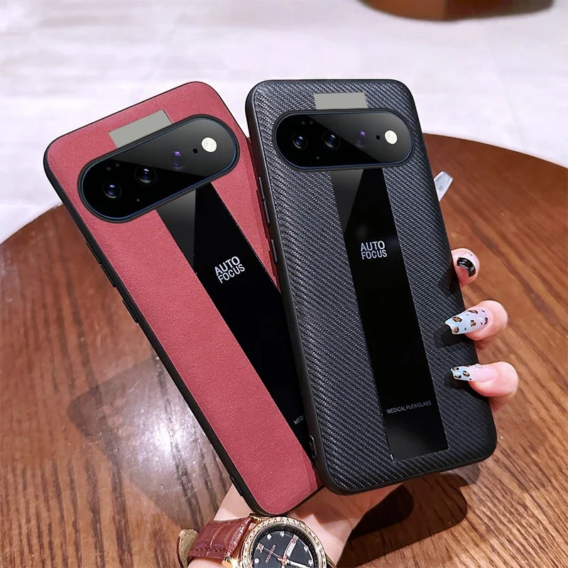 Luxury Sheepskin Leather Matte Phone Case - Shockproof Hard Protective Cover