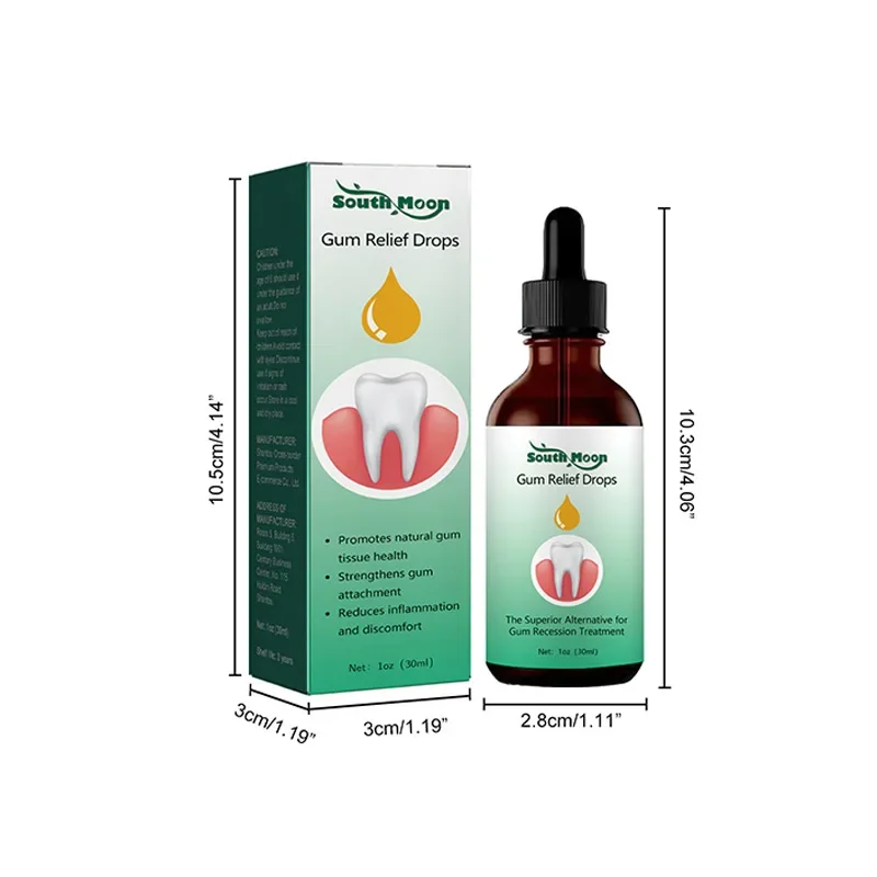 30ml Gingival Repair Drops Teeth Whitening Women Men Mouth Periodontal Gum Pain Antibacteria Treatment Pharyngitis Oral Cleaning