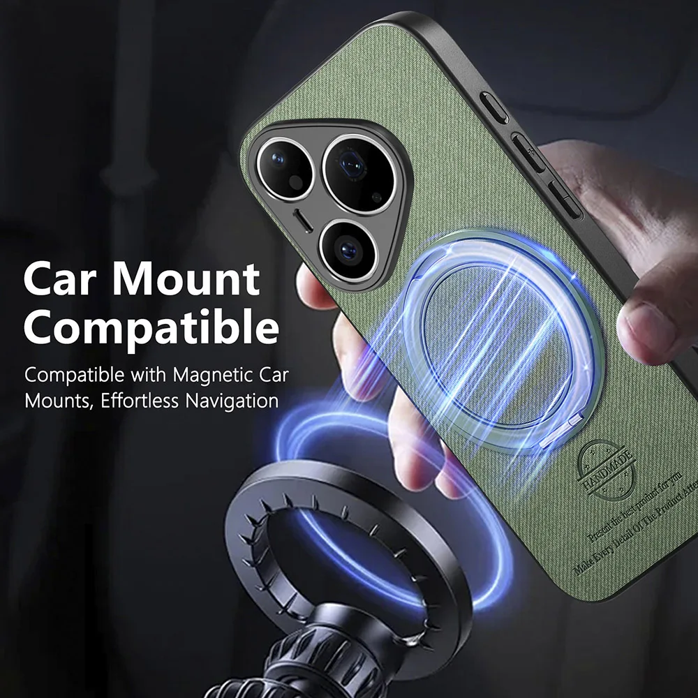 Magnetic Ring Holder Phone Case with Stand Function - Durable Back Cover
