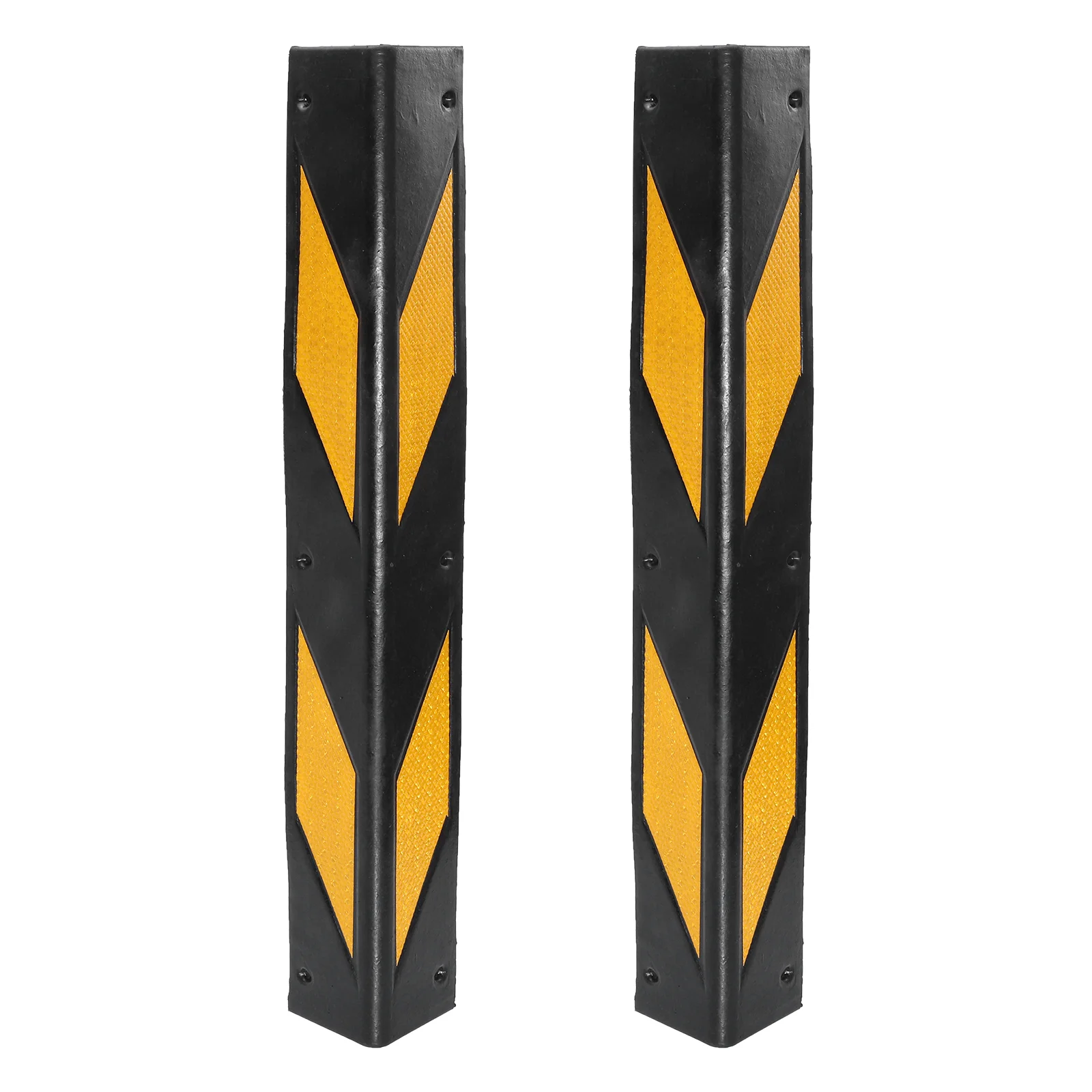 

2 Pcs Bumper Protector Garage Reflective Strips Corner Guards for Parking Garages