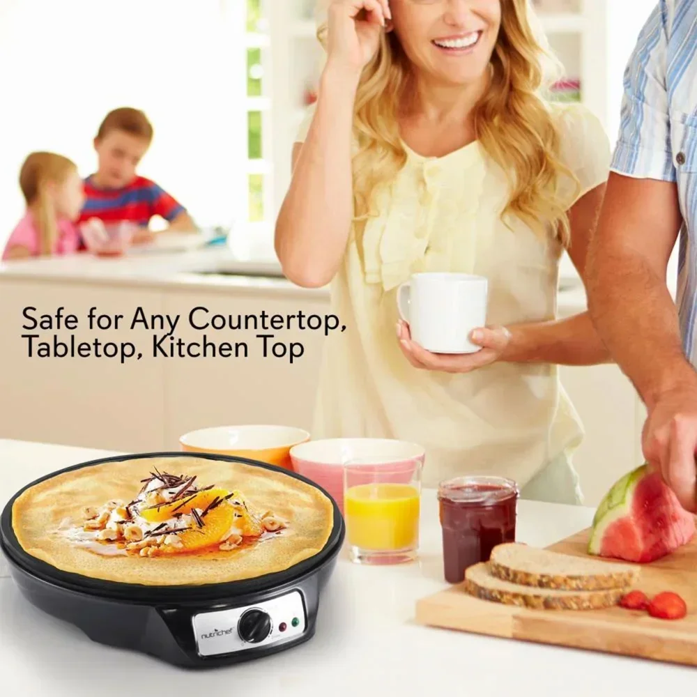 PCRM12.V7 - Electric Griddle - Crepe Maker Cooktop Hot Plate Pancake Maker 5