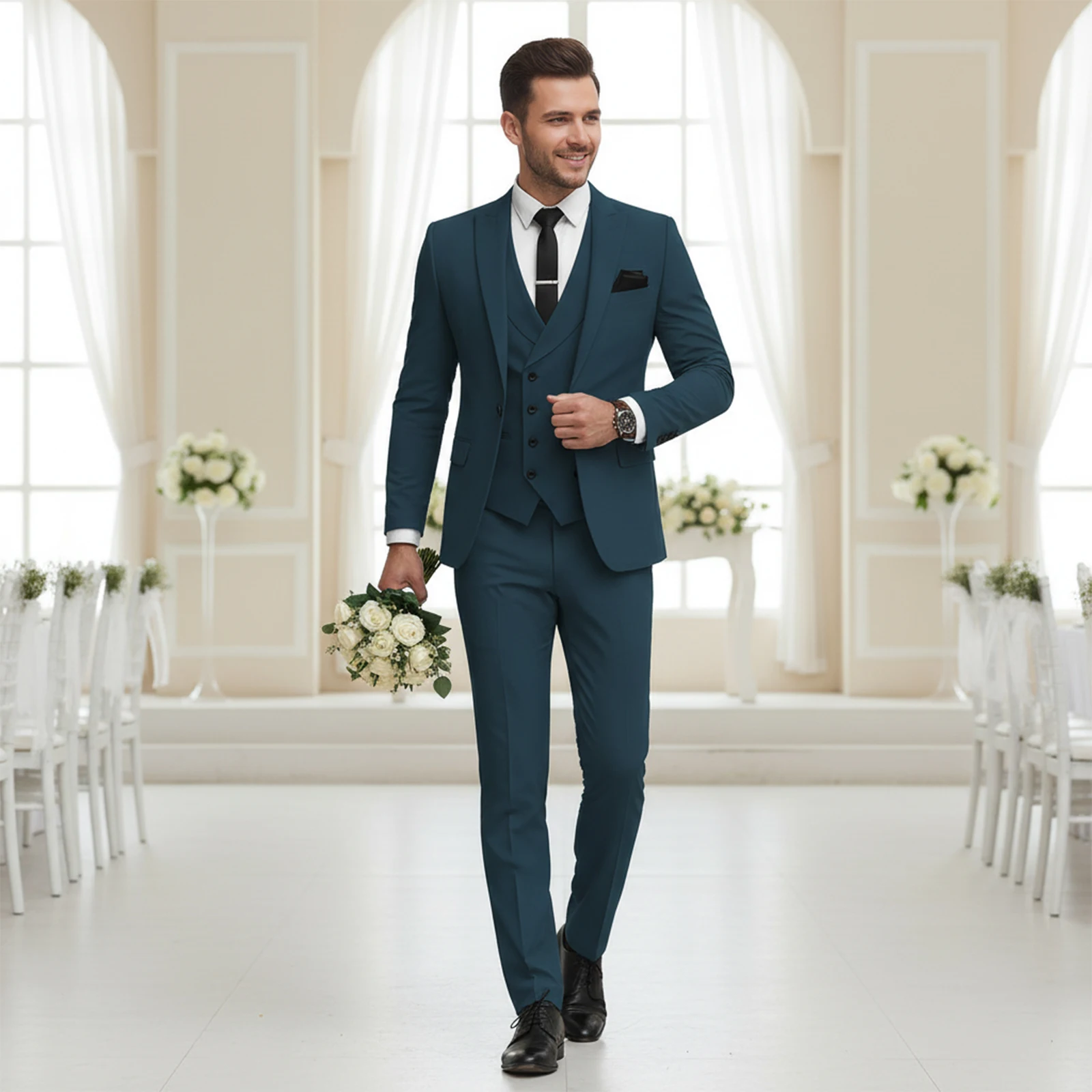 Costumes 3 pièces croisés pour hommes