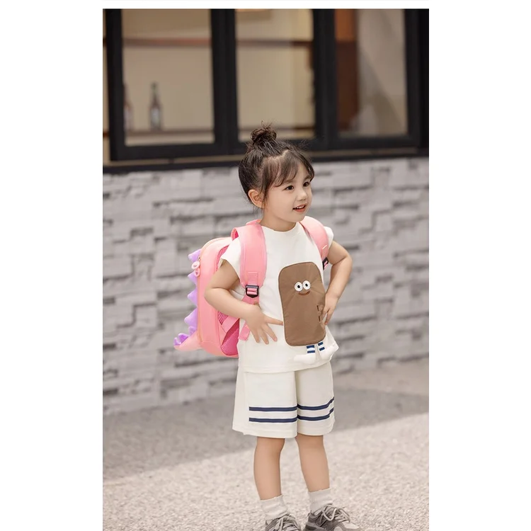 Student Backpack Girl 2023 New Cartoon Cute Boy Kindergarten Schoolbag 3-6 Year Old Children's Spine Protection Backpack 5