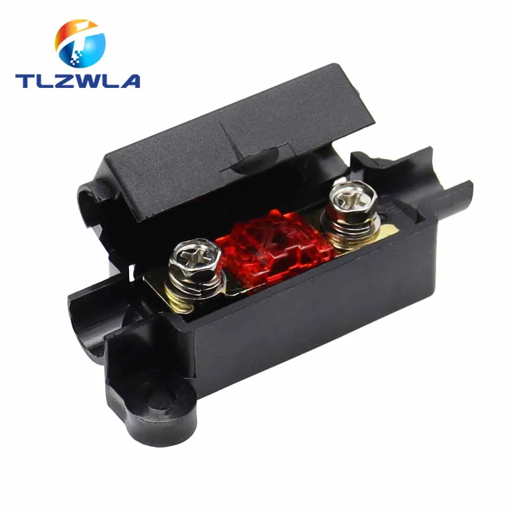 Auto fuse Flat Plate Type 32V Fork Type Bolt Battery Fuse Car Modification Stand 30A-100A Fuse Box 1Set car fuses