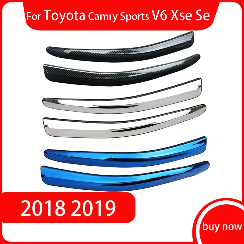 

2pcs Stainless Steel Bumper Front Lip Corner For Toyota Camry Sports V6 Xse Se 2018 2019