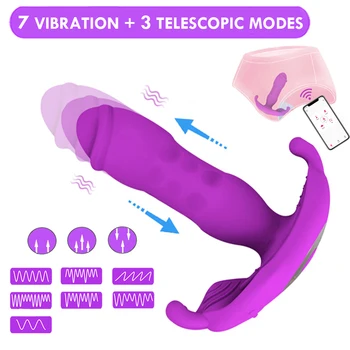 New Sex Toys Bluetooths Dildo Vibrator for Women Wireless APP Remote Control Vibrator Wearable Vibrating Panties Toys for Adults 2