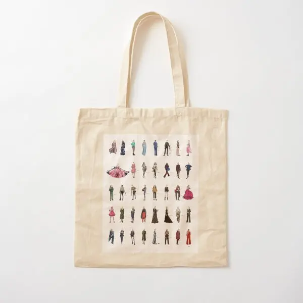 Killing Eve Villanelle Fashion look Ver bolso de lona Unisex estampado para mujer, bolso de hombro reutilizable de diseñador, bolso de viaje