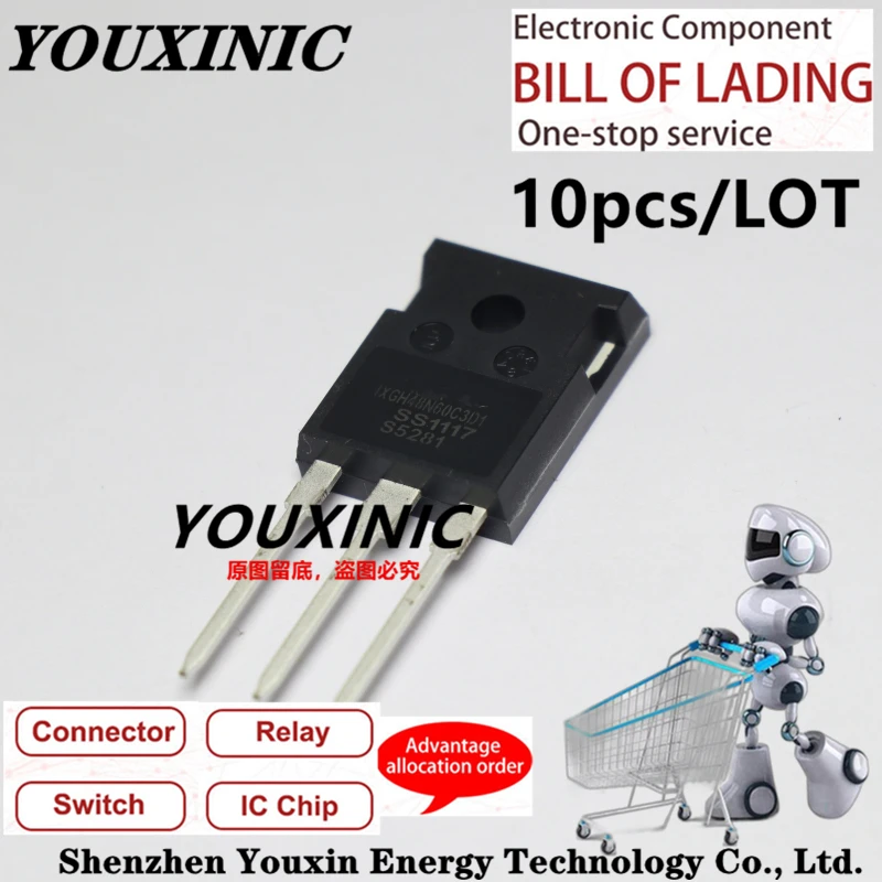 

YOUXINIC 2018+ 100%new imported original IXFH34N65X2 650V 34A IXGH48N60C3D1 75A 600V IXTQ100N25 250V 100A TO-247 transistor