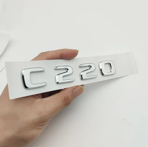 Gloss Black E250 Rear Trunk Boot Badge Emblem Letter Number