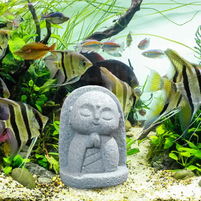 Sculpture de Bouddha du Vermont, Artisanat Fait à la Main, Mini Poisson Délicat, Décor Précieux pour Chambre à Coucher, Cour, Étagère, Extérieur, Jouets de Maison 3