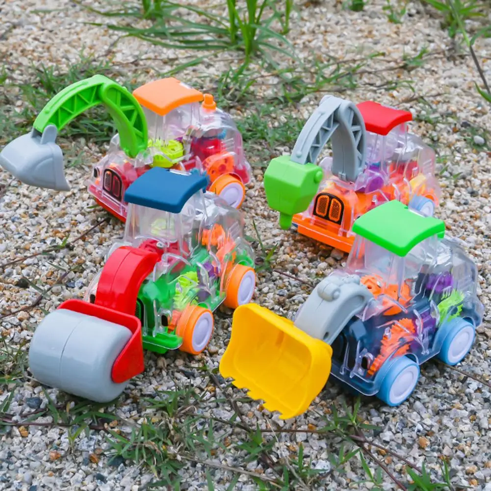 

Children Gift Engineering Truck Toy Colorful Light Plastic Mini Construction Vehicle Children Inertia Construction Truck Toy
