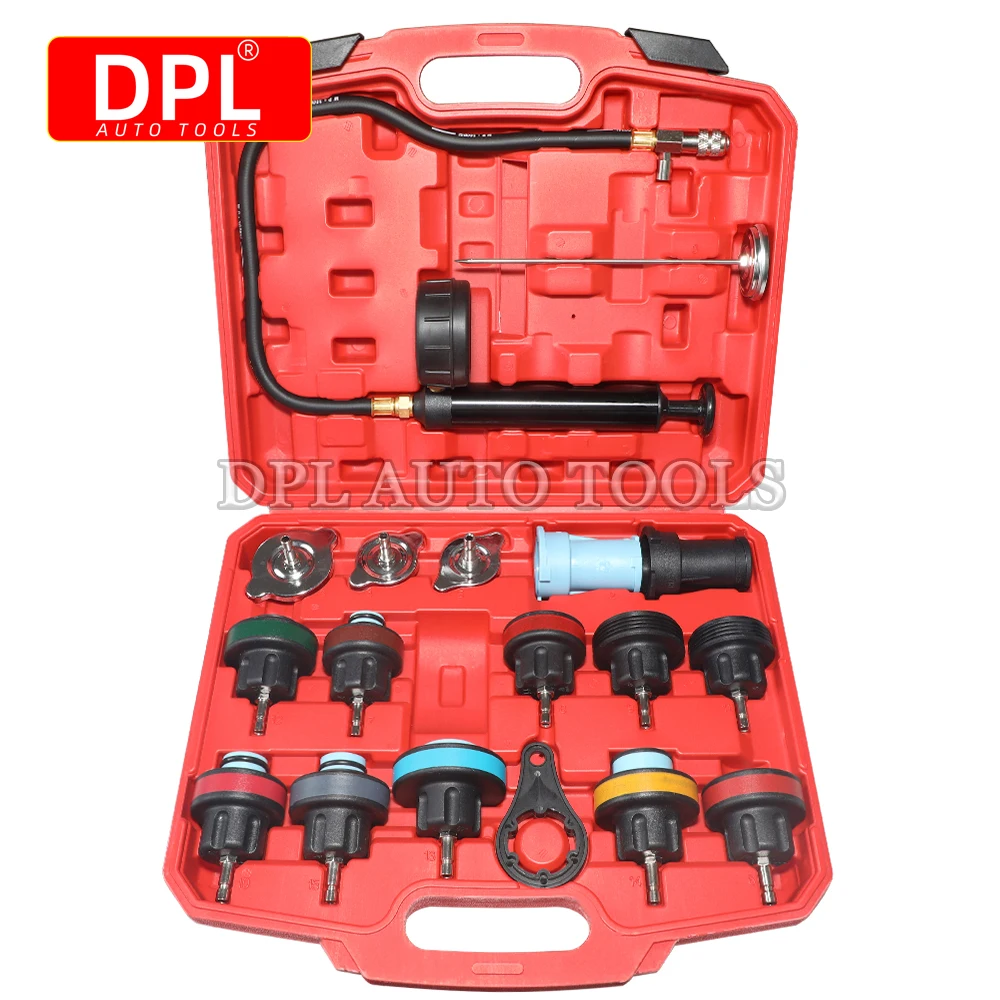 Radiator Pressure Tester Tool Kit 18 Pcs Cooling System Testing Tool Vacuum Vehicle Universal For Audi BMW Ford Volvo radiator pressure tester kit