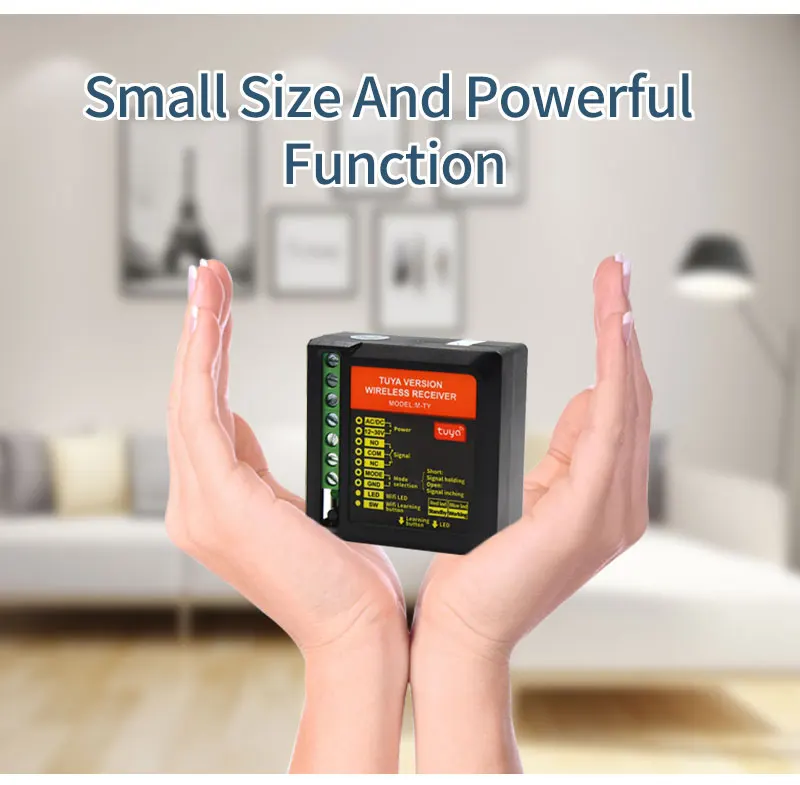Tuya Smart 2.4G Wifi Wireless Gate Door Opener Relay Switch Receiver Exit Switch