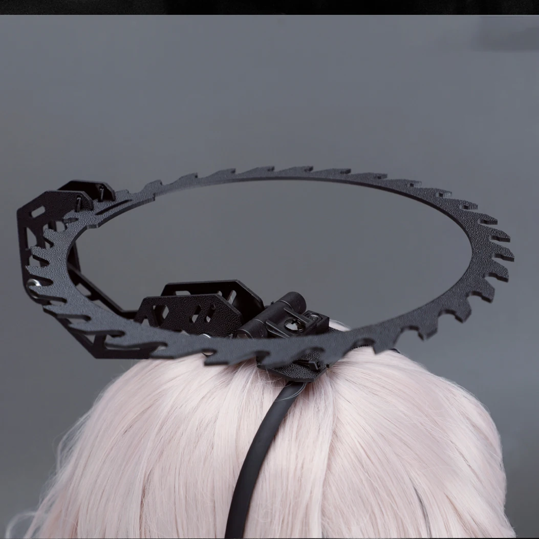 Engel Säge Ring Stil Einstellbare Winkel Taktische Stirnband Haar Hoop Dekoration Cosplay Prop – Detail 10