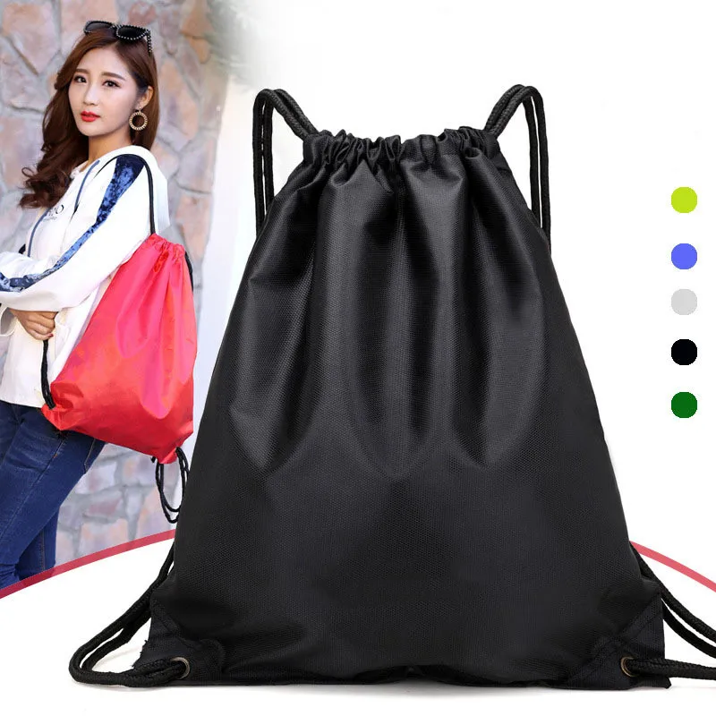 Sports Drawstring Backpack String Bag Sackpack With Large Capacity Gym Swim Beach For Women And Men To Hold Daily